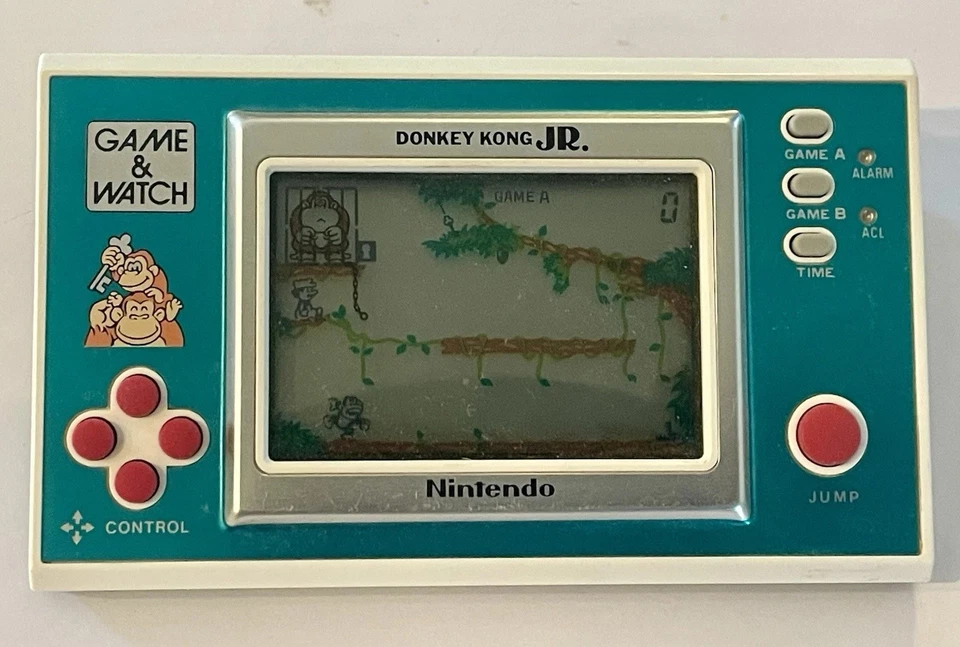 Juego y reloj vintage Nintendo Donkey Kong Jr DJ-101 1982 - Funciona ✨Sin precio base✨ Foto 2 de 4