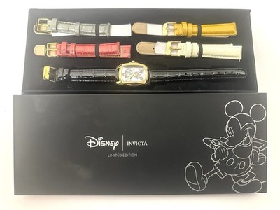 NEW INVICTA LIMITED EDITION MINNIE MOUSE W/5 LEATHER BANDS