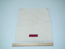 Authentic Valentino Garavani Shoe Dust Bag - Cream - Drawstring 12.5" X 11.5"
