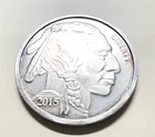 Liberty Indian Head Buffalo 2015 Silver 1 troy oz .999 Fine Silver Round Toning