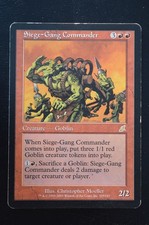 Magic The Gathering MTG SIEGE-GANG COMMANDER Scourge MP Moderately Played