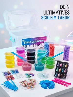 Xxl Schleim Set Slime Lab Bastelset Kinder DIY Geschenkset Geburtstag 