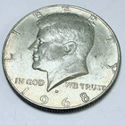 1968-D Kennedy Half Dollar 40% Silver, Circulated Coin #7195