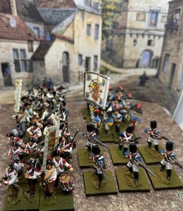 28MM Painted Napoleonic Spanish / Irish Infantry Brtigade - Peninsular War