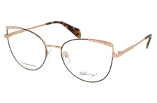 Brand New 2026 GENNY Women Eyeglasses GYV 447 C.16 Authentic Italy Rx Frame Case