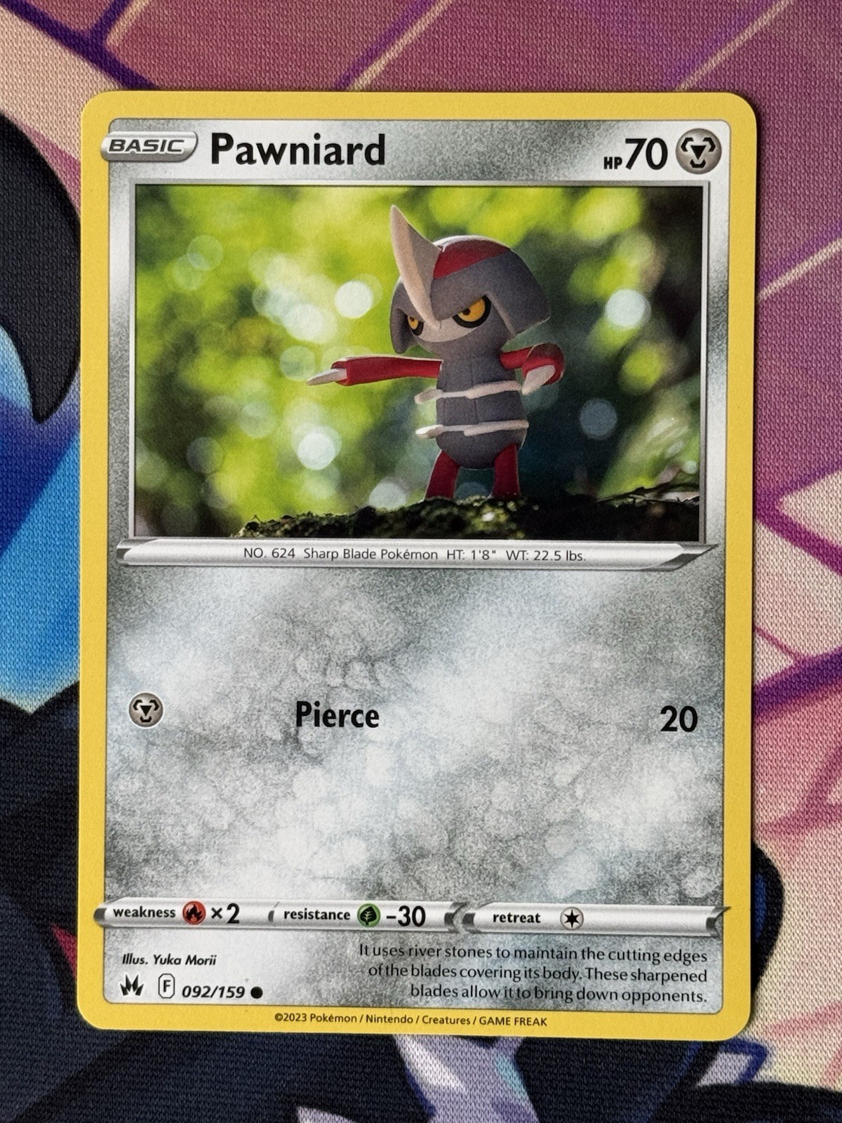 Pawniard (92) 092/159 SWSH: Crown Zenith Common Pokemon TCG NM