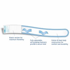 Heel Protector One Size Fits Most Black Blue 1 Each, Black / Blue By McKesson
