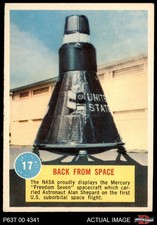 1963 Topps Astronauts #17 Alan Shepard Back from Space 7 - NM
