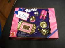 NOS 1997 Mattel Barbie Pretty Treasures Dining Set Doll Accessories  13757