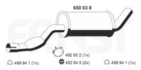 Ernst MittelschalldäMpfer 650038 FüR Volvo 945 944 940 740 744 745 2 Turbo