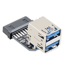 Motherboard USB3.0 19PIN / 20PIN Connector To 2 Ports USB3.0 Female Adapter ww