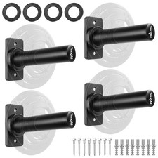 Yes4All Wall Mounted Weight Plate Holder - Fit 2inch Olympic Weight Plates, P...