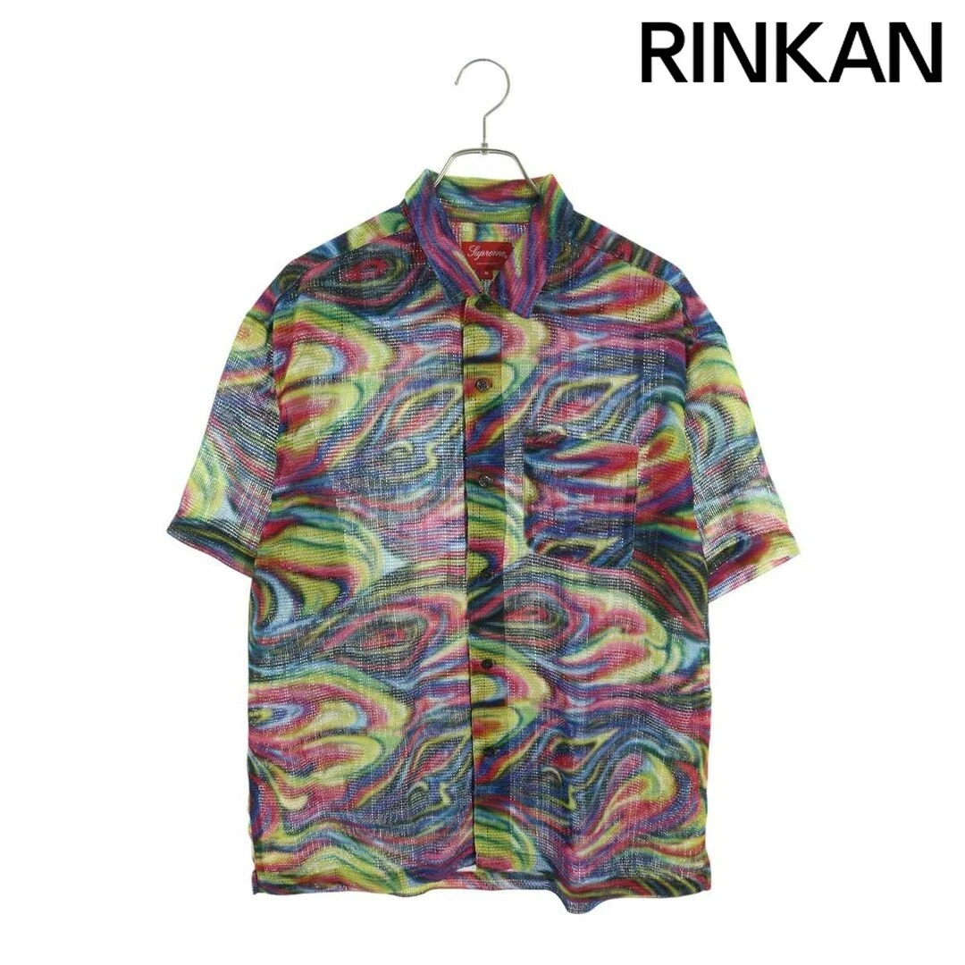 Chemise à manches courtes homme Supreme 23SS maille rayures s shir marbre M occasion 1a2284e0a3