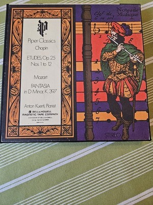 Piper Classics Chopin ETUDES, Op. 25 Mozart Fantasia 4 track Tape 3-3/4ips PR130