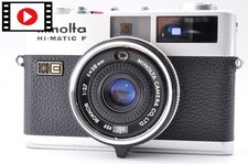 Minolta Hi-Matic F Silver Rokkor 38mm F/2.7 Rangefinder Camera Exc 5 From Japan