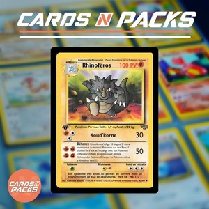 Carte Pokemon Rhinoféros 45/64 Jungle Edition 1 NM