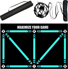 Football Footstep Training Mat, Soccer Training Mat 35  24IN, Soccer Skills Tra