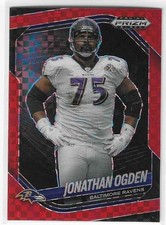 Jonathan Ogden 2025 Panini Prizm Black Red Checkerboard /75 $1.50 SHIPPING