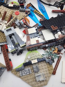 Lego Ninjago Lot sets 70735/70627 Incomplete Parts w/Dragon No Minifigures AS IS