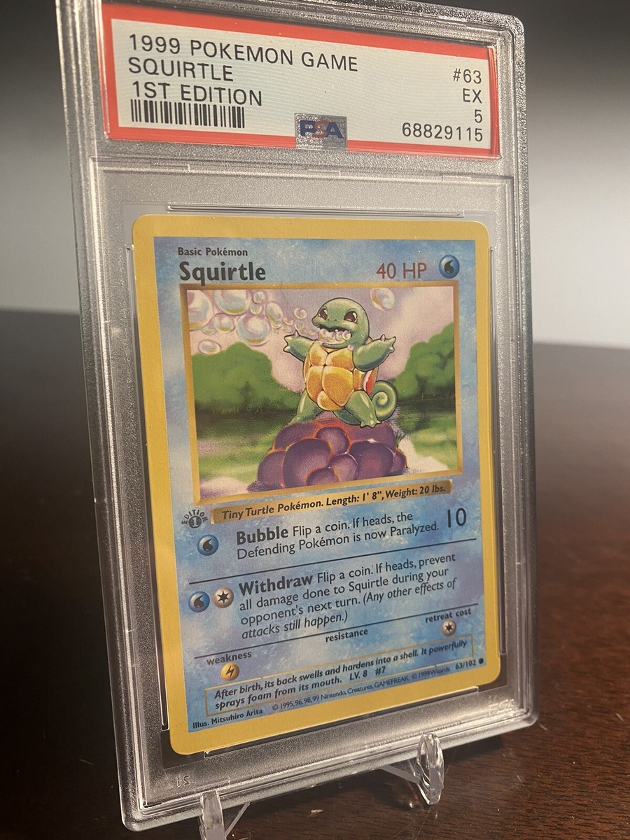 英語版初期　Squirtle 1st Edition shadowless Pokemon ~ Base Set 1st Edition Shadowless ~ Squirtle ~ CGC
