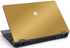 GOLD Vinyl Lid Skin Cover Decal fits HP ProBook 6550b Laptop