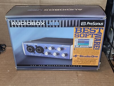 PreSonus AUDIOVOX USB 2x2 Recording System 2-Channel Audio Interface MIDI