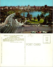 MacArthur Park Looking East Los Angeles California CA Postcard