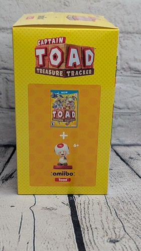 Brand New: Captain Toad Treasure Tracker + Toad Amiibo - Nintendo Wii U - Sealed - Picture 2 of 9