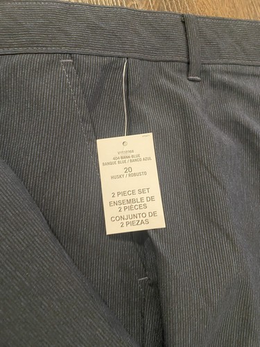 NEW Boys Bank Blue Van Heusen Suit Jacket Ans Pants Size 20 Husky #6 - Picture 4 of 8