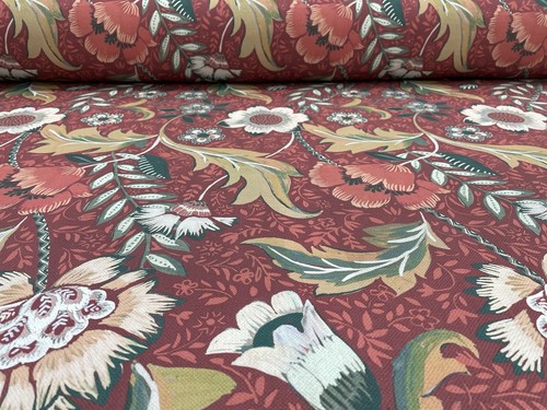 Folklore russet Digitally Printed Fabric By Prestigious Textiles - Picture 2 of 8