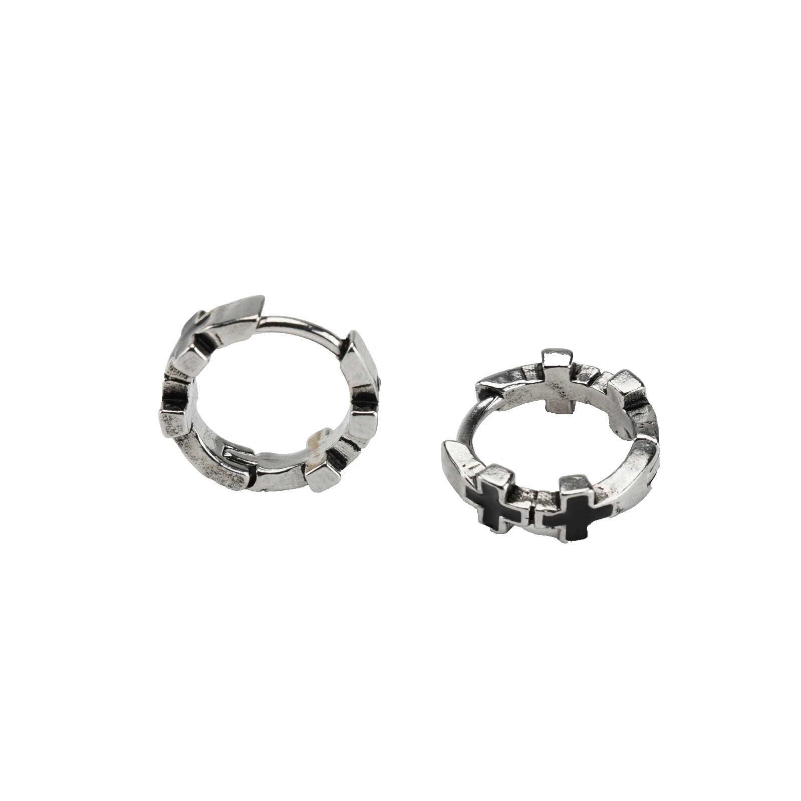 Stainless Steel Hoop Earrings without Stone for Men