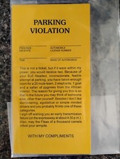 Fake Parking Tickets 50 tickets Parking Violation Gag Prank Gift