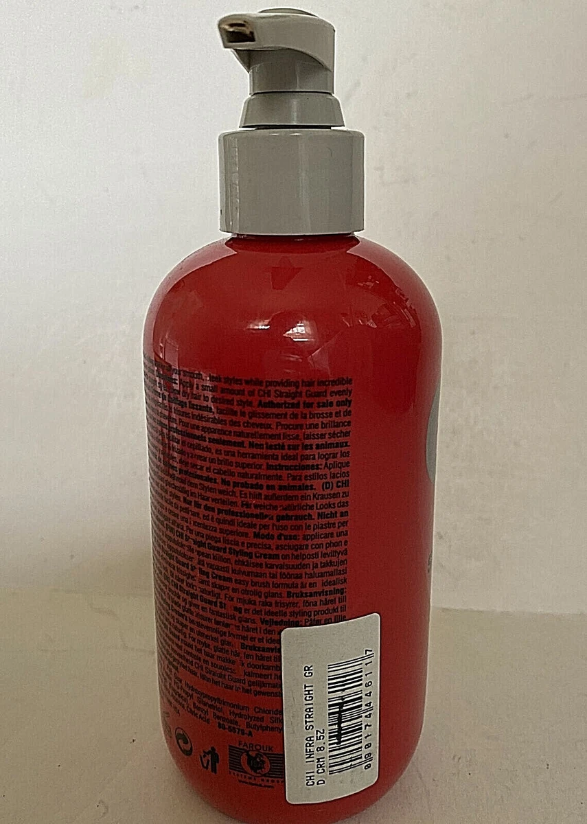CHI Straight Guard Smoothing Styling Cream pump bottle 8.5 Oz NEW