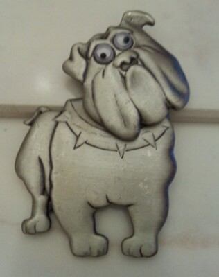 Boxer Dog Pewter Pin Brooch - British Hand Crafted