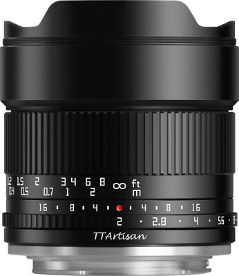 TTArtisan APS-C 10mm F2 Metallgehäuse Objektiv kompatibel mit Sony E Mount