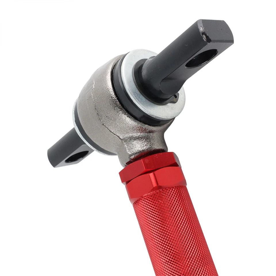 2x Brazo de inclinación de control trasero ajustable rojo para 01-05 Honda Civic 02-06 Acura RSX Foto 3 de 4