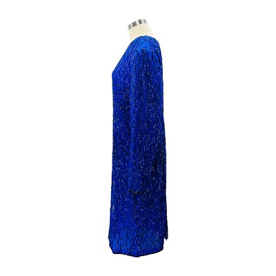 Vintage Sequin Blue Dress Plus Size 2XL Drag Queen Crossdresser Showgirl TV  RARE | eBay