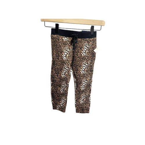 Vigoss Girls Brown Cheetah Pull On Jogger Pants 4t NEW