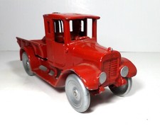 Arcade CAST IRON International IH Red Baby Dump Truck Hubley