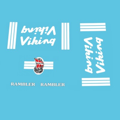 Viking Rambler Fahrrad Rahmen Aufkleber, Transfers Nr.62