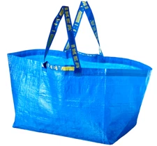 3 PCS  LARG SHOPPING BAG REUSEABLE - LAUNDRY TOTE GROCERY STORAGE