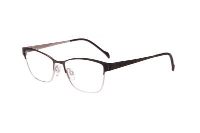 New Runway Eyewear RT-821 Black & Silver Titanium Eyeglasses  display picture 1