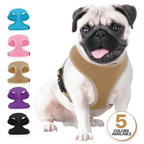 Adjustable Dog Pet Harness Control Comfortable Breathable Mesh Reflective Vest - Picture 9 of 9
