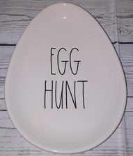 Rae Dunn Easter Egg Plate Egg Hunt Tray Candy Dish NEW