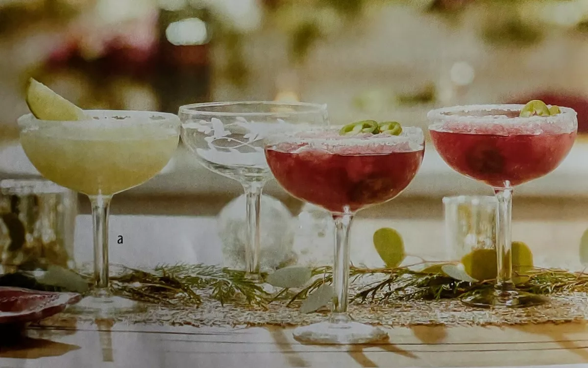 Decorative sale margarita glasses