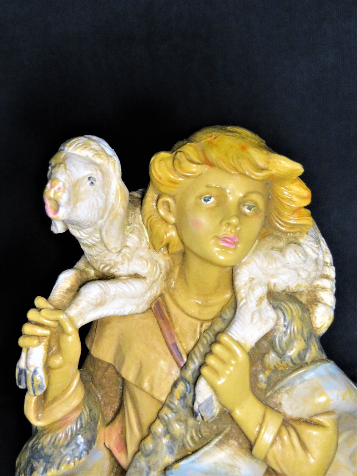 Vintage Figurine Fontanini Nativity Roman Shepard Boy E Italy