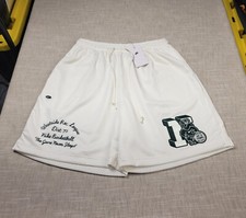 NIKE Basketball Shorts XL Tall Mens White Green Patch Westside Rec League 72  