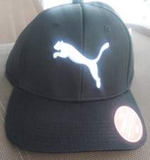New Puma Stretch Fit Baseball Cap s/m Black 