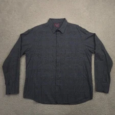 Untuckit Button Up Shirt Mens XL Classic Fit Blue Plaid Long Sleeve Casual