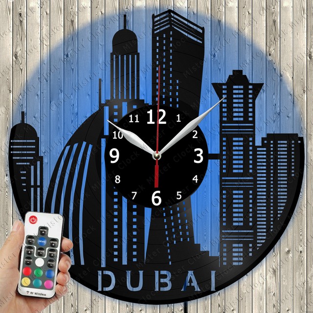 LED Clock Dubai LED Light Vinyl Record Wall Clock LED Wall Clock 5312